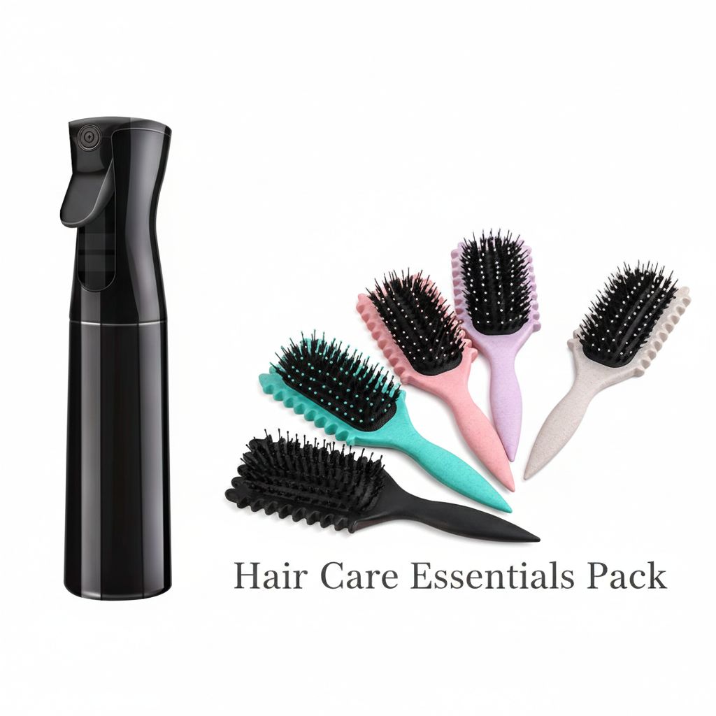 Brosse démêlante + Vaporisateur pour cheveux