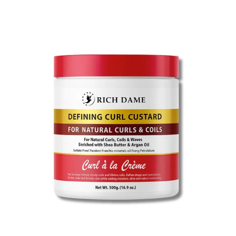 Rich Dame Curl à la Crème – Custard Définisseur de Boucles Naturelles 500g