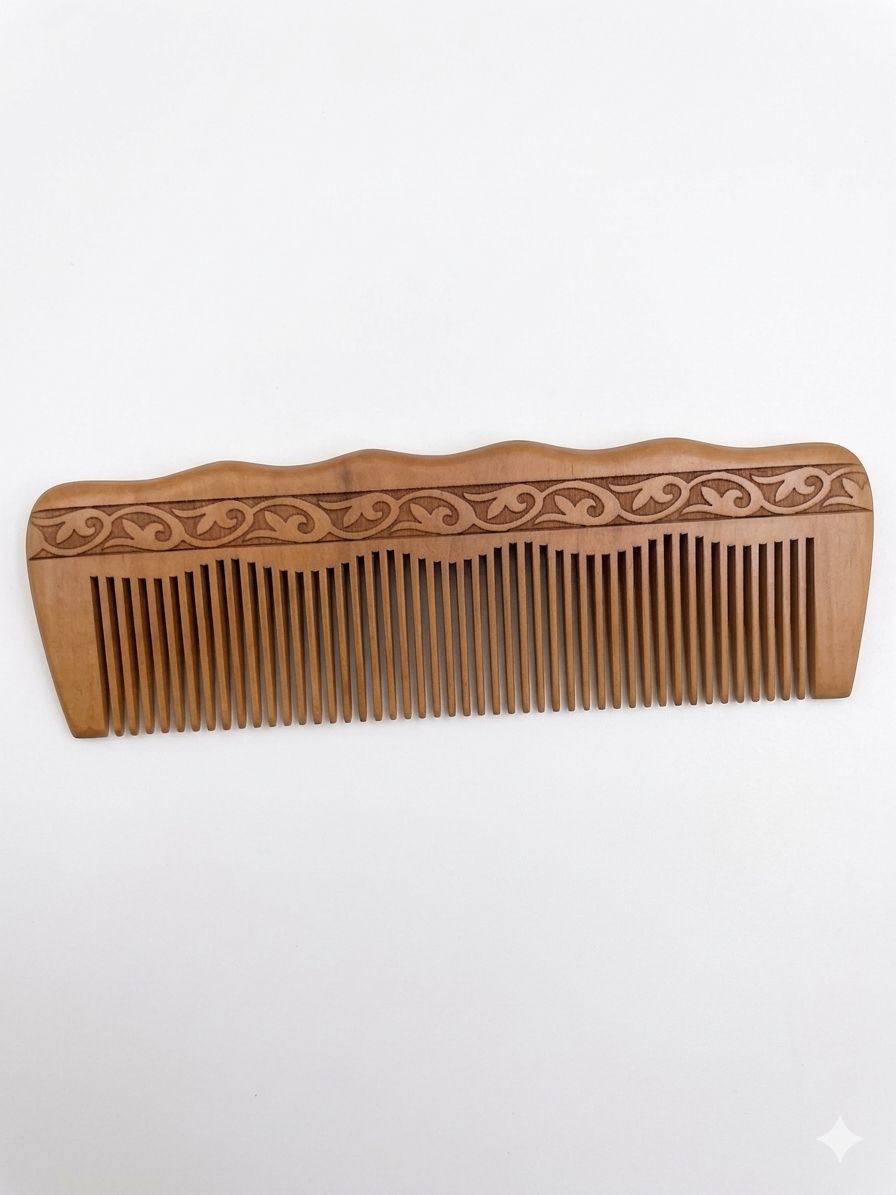 Peigne en bois (Peigne démêlant / Peigne cheveux naturel)